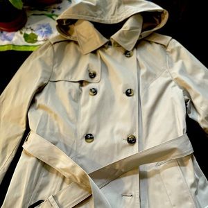 NWT London Fog hooded trench coat